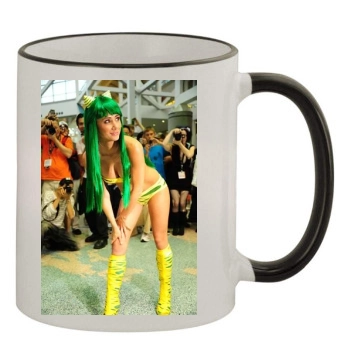 Sara Jean Underwood 11oz Colored Rim & Handle Mug