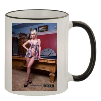 Sara Jean Underwood 11oz Colored Rim & Handle Mug