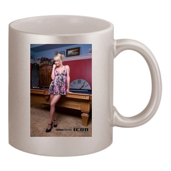 Sara Jean Underwood 11oz Metallic Silver Mug