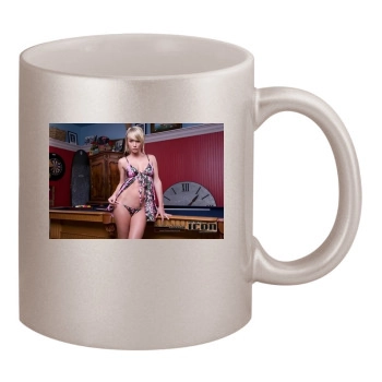 Sara Jean Underwood 11oz Metallic Silver Mug