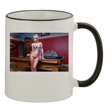 Sara Jean Underwood 11oz Colored Rim & Handle Mug