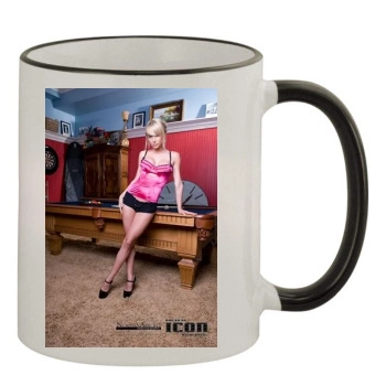 Sara Jean Underwood 11oz Colored Rim & Handle Mug