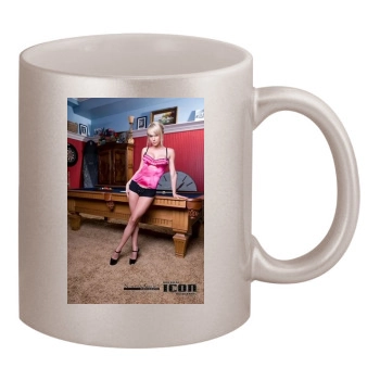 Sara Jean Underwood 11oz Metallic Silver Mug