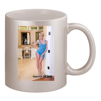 Sara Jean Underwood 11oz Metallic Silver Mug