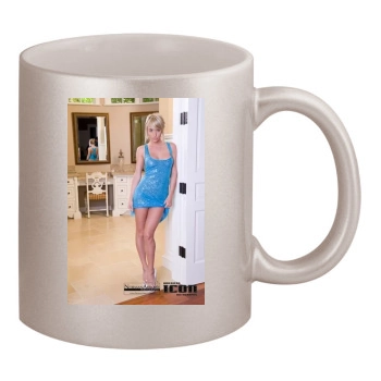 Sara Jean Underwood 11oz Metallic Silver Mug