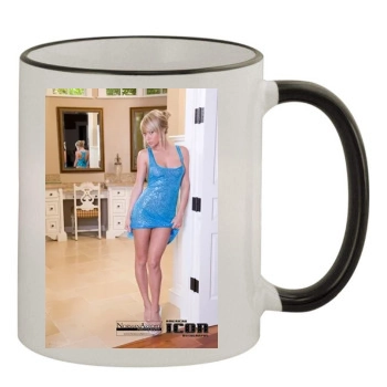 Sara Jean Underwood 11oz Colored Rim & Handle Mug