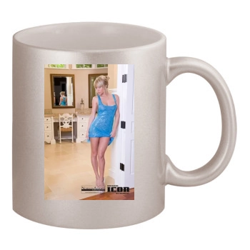 Sara Jean Underwood 11oz Metallic Silver Mug