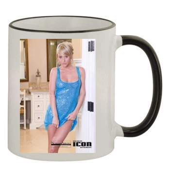 Sara Jean Underwood 11oz Colored Rim & Handle Mug