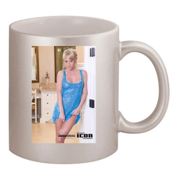 Sara Jean Underwood 11oz Metallic Silver Mug