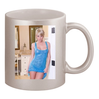 Sara Jean Underwood 11oz Metallic Silver Mug