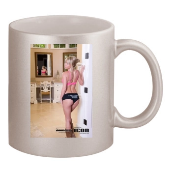 Sara Jean Underwood 11oz Metallic Silver Mug