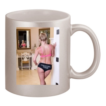 Sara Jean Underwood 11oz Metallic Silver Mug