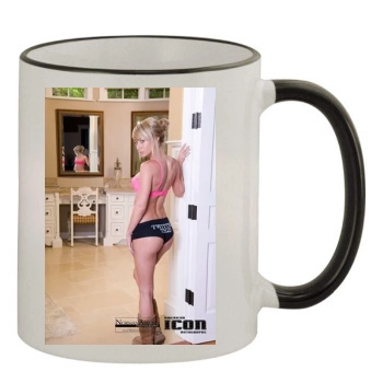 Sara Jean Underwood 11oz Colored Rim & Handle Mug