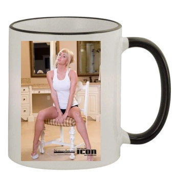 Sara Jean Underwood 11oz Colored Rim & Handle Mug