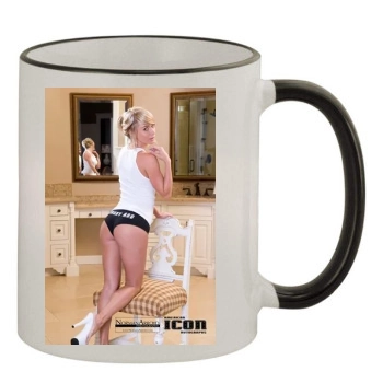 Sara Jean Underwood 11oz Colored Rim & Handle Mug