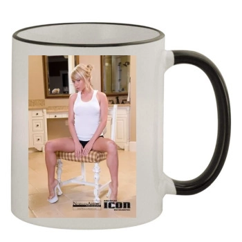 Sara Jean Underwood 11oz Colored Rim & Handle Mug