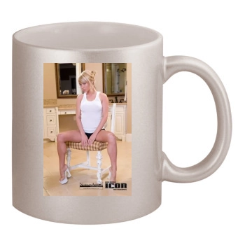 Sara Jean Underwood 11oz Metallic Silver Mug