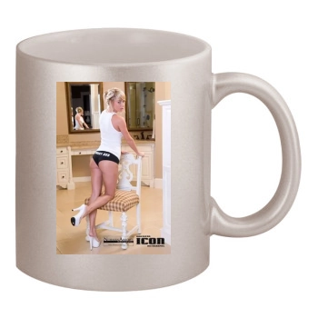 Sara Jean Underwood 11oz Metallic Silver Mug