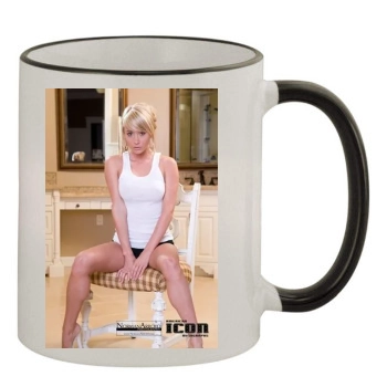 Sara Jean Underwood 11oz Colored Rim & Handle Mug