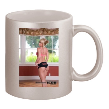 Sara Jean Underwood 11oz Metallic Silver Mug