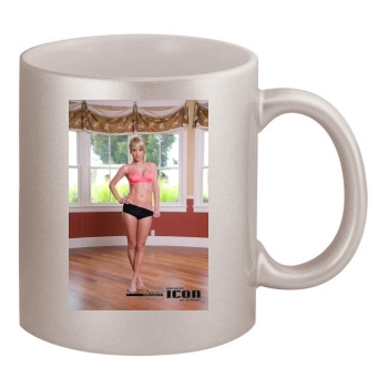 Sara Jean Underwood 11oz Metallic Silver Mug