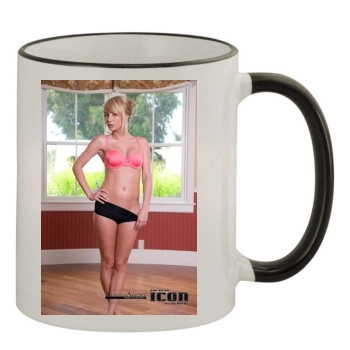 Sara Jean Underwood 11oz Colored Rim & Handle Mug