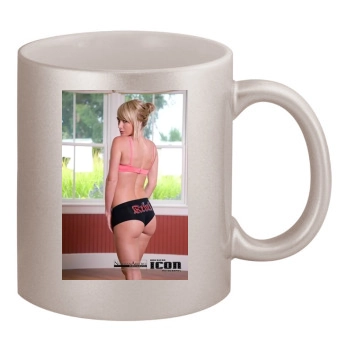 Sara Jean Underwood 11oz Metallic Silver Mug