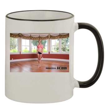 Sara Jean Underwood 11oz Colored Rim & Handle Mug