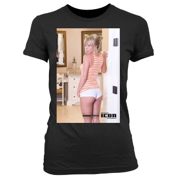 Sara Jean Underwood Women's Junior Cut Crewneck T-Shirt