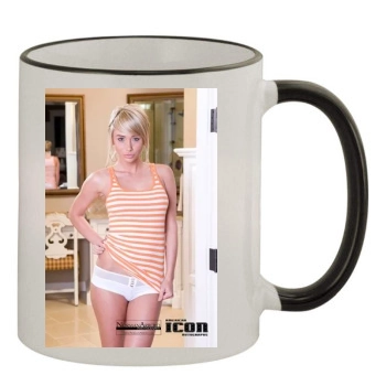 Sara Jean Underwood 11oz Colored Rim & Handle Mug