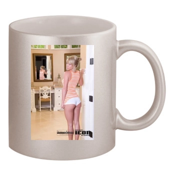 Sara Jean Underwood 11oz Metallic Silver Mug