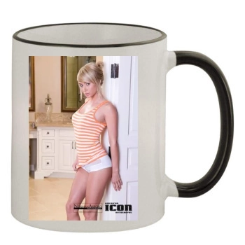 Sara Jean Underwood 11oz Colored Rim & Handle Mug