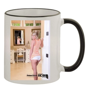 Sara Jean Underwood 11oz Colored Rim & Handle Mug