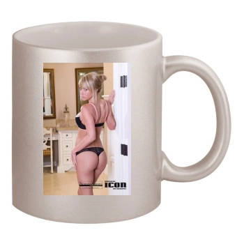 Sara Jean Underwood 11oz Metallic Silver Mug