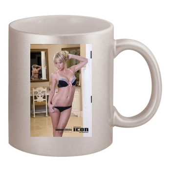 Sara Jean Underwood 11oz Metallic Silver Mug