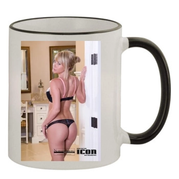 Sara Jean Underwood 11oz Colored Rim & Handle Mug