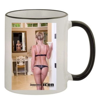 Sara Jean Underwood 11oz Colored Rim & Handle Mug