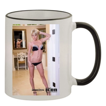 Sara Jean Underwood 11oz Colored Rim & Handle Mug