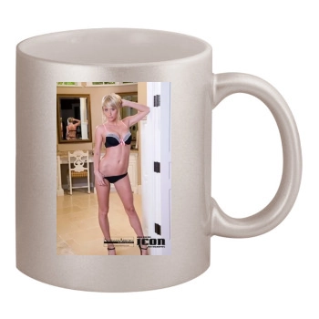 Sara Jean Underwood 11oz Metallic Silver Mug