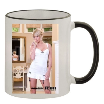 Sara Jean Underwood 11oz Colored Rim & Handle Mug