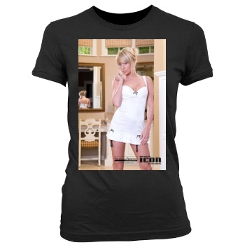 Sara Jean Underwood Women's Junior Cut Crewneck T-Shirt