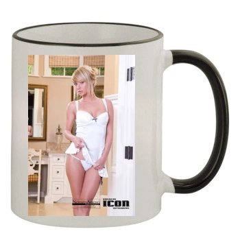 Sara Jean Underwood 11oz Colored Rim & Handle Mug