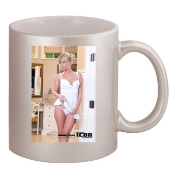 Sara Jean Underwood 11oz Metallic Silver Mug