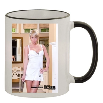 Sara Jean Underwood 11oz Colored Rim & Handle Mug