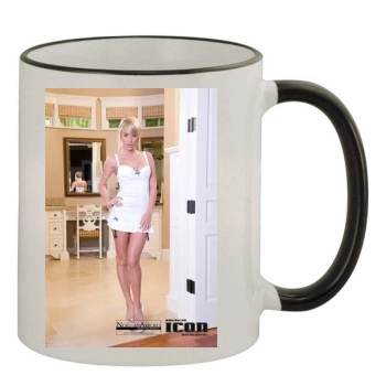 Sara Jean Underwood 11oz Colored Rim & Handle Mug