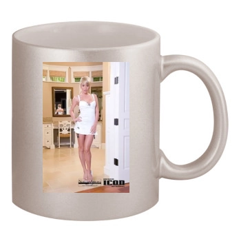 Sara Jean Underwood 11oz Metallic Silver Mug