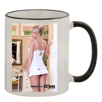 Sara Jean Underwood 11oz Colored Rim & Handle Mug