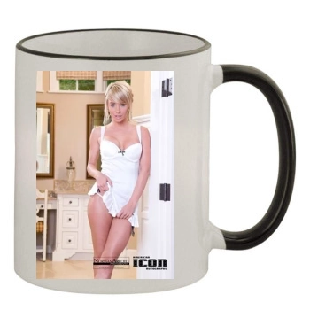 Sara Jean Underwood 11oz Colored Rim & Handle Mug