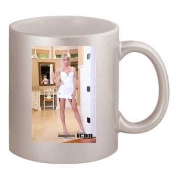 Sara Jean Underwood 11oz Metallic Silver Mug