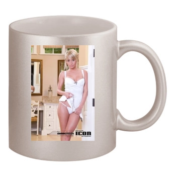 Sara Jean Underwood 11oz Metallic Silver Mug